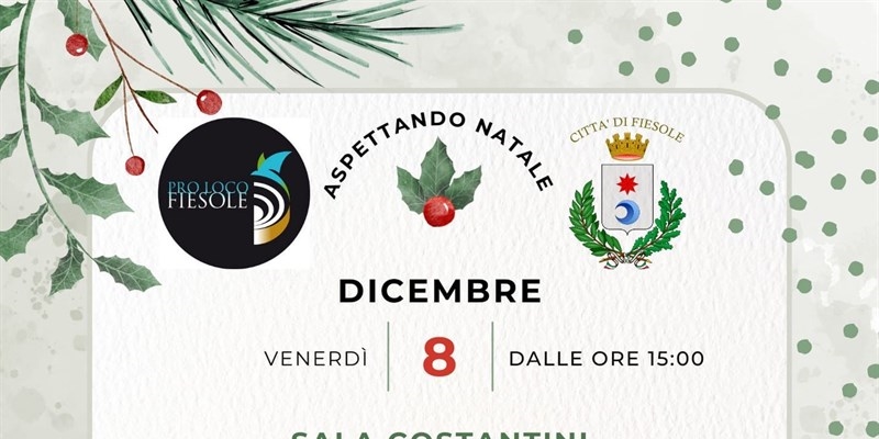 Firenze Fiesole Si accendono le luci del Natale Venerdì 8 dicembre