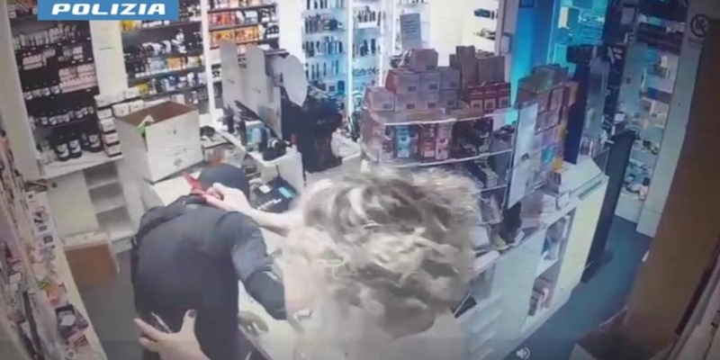 Un immagine della rapina