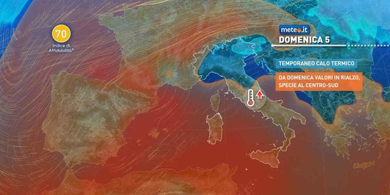 La tendenza meteo