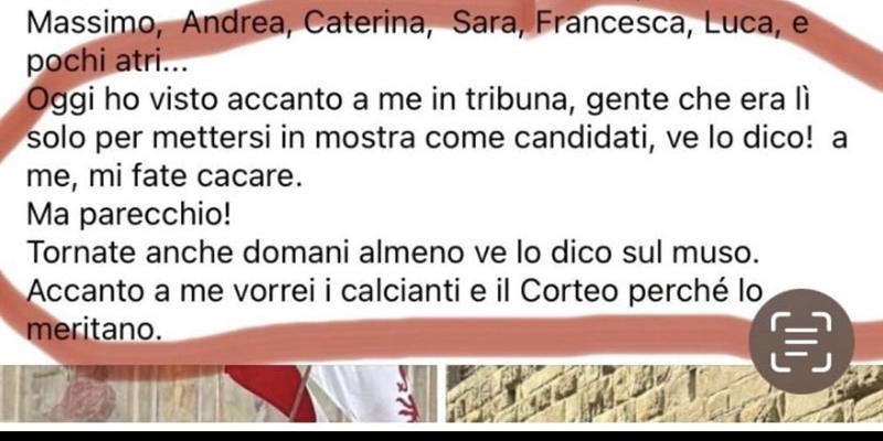 Il pezzo di post di Pierguidi incriminato (immagine intera in gallleria)