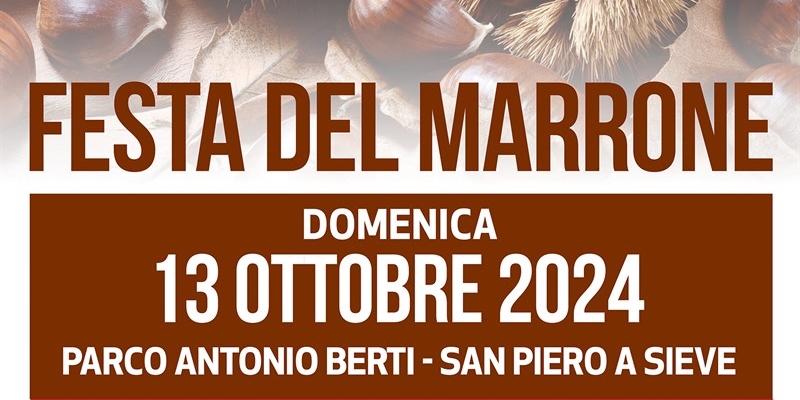 Locandina - festa del marrone 13, 20 e 27 ottobre 2024