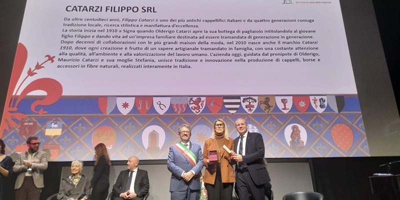 Premio “Firenze e il Lavoro”, tra le eccellenze celebrate anche la storica azienda signese “Filippo Catarzi Srl”