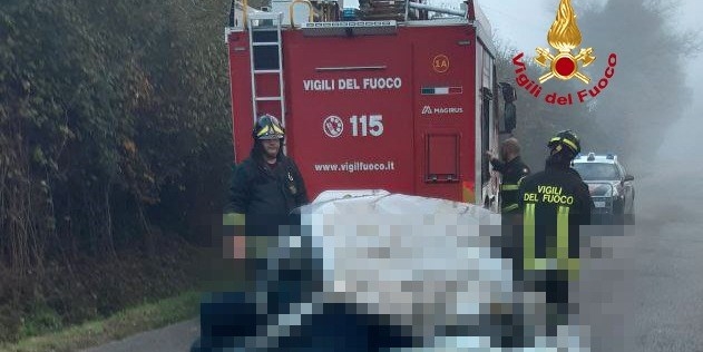 Incidente mortale a Figline Valdarno, intervento dei vigili del fuoco