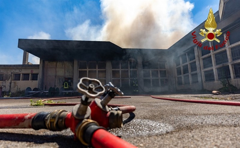 Il vasto incendio