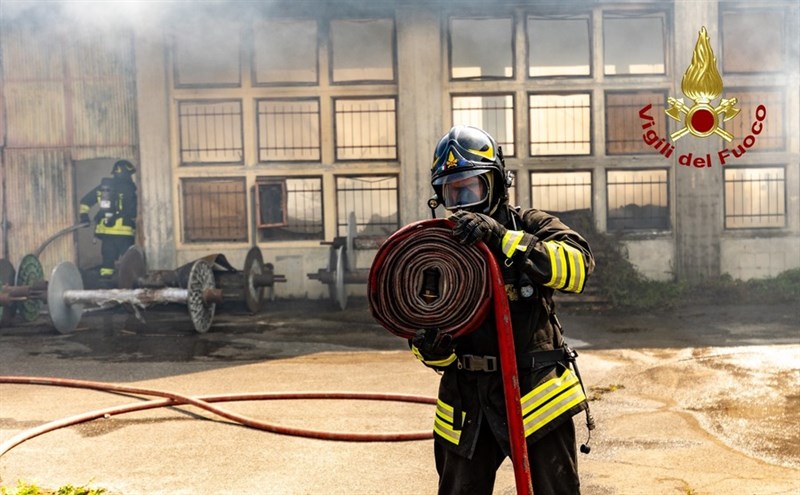 Il vasto incendio