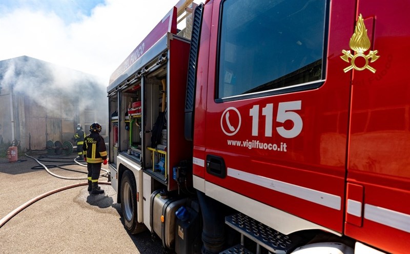 Il vasto incendio