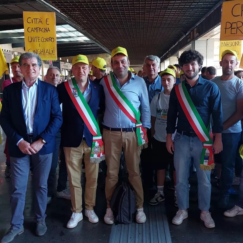 La manifestazione degli agricoltori