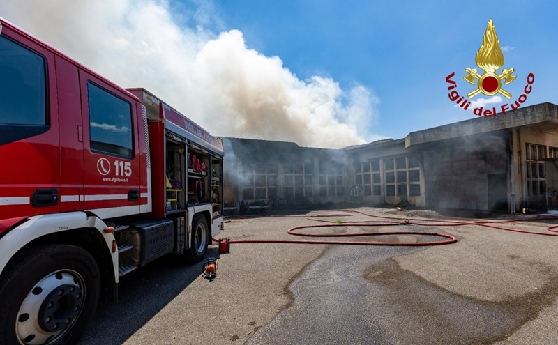 Il vasto incendio