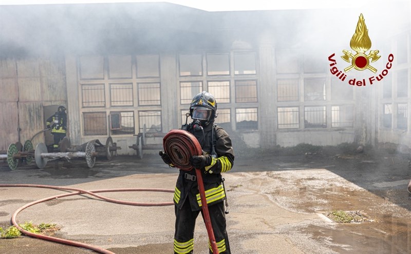 Il vasto incendio