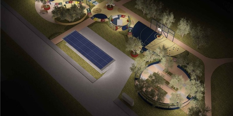 Il rendering del parco