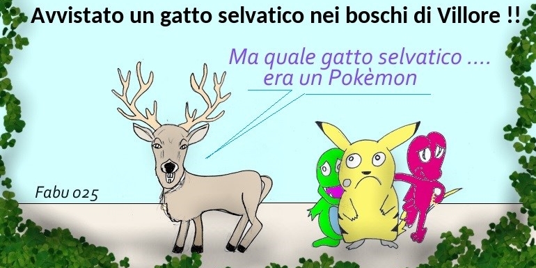 La vignetta di Fabu: Villore, avvistato un raro gatto selvatico… o era Pikachu in incognito?
