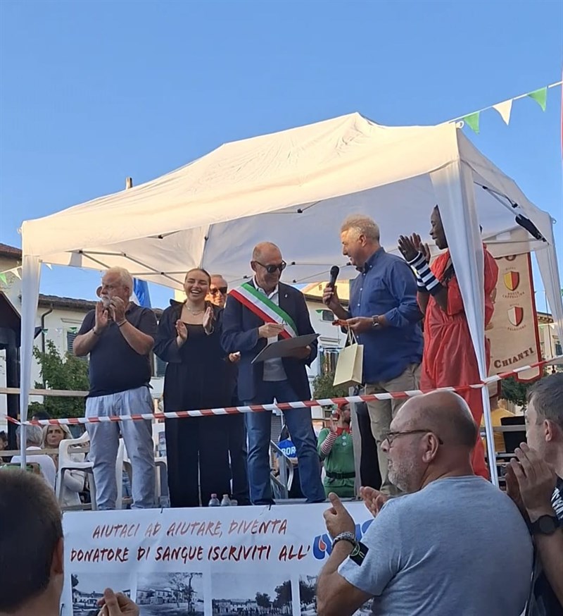 Un momento della cerimonia