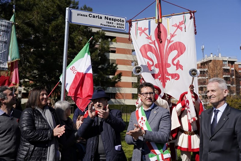 La cerimonia d'intitolazione