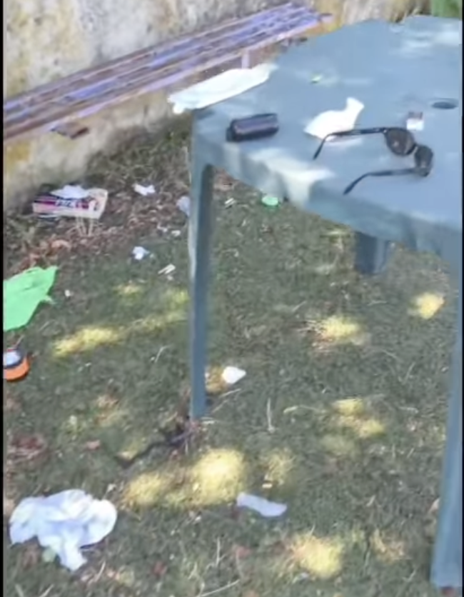 Lo sporco nel centro sportivo