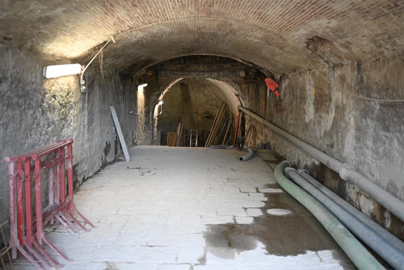 Il sopralluogo al tunnel sotto l'Arno