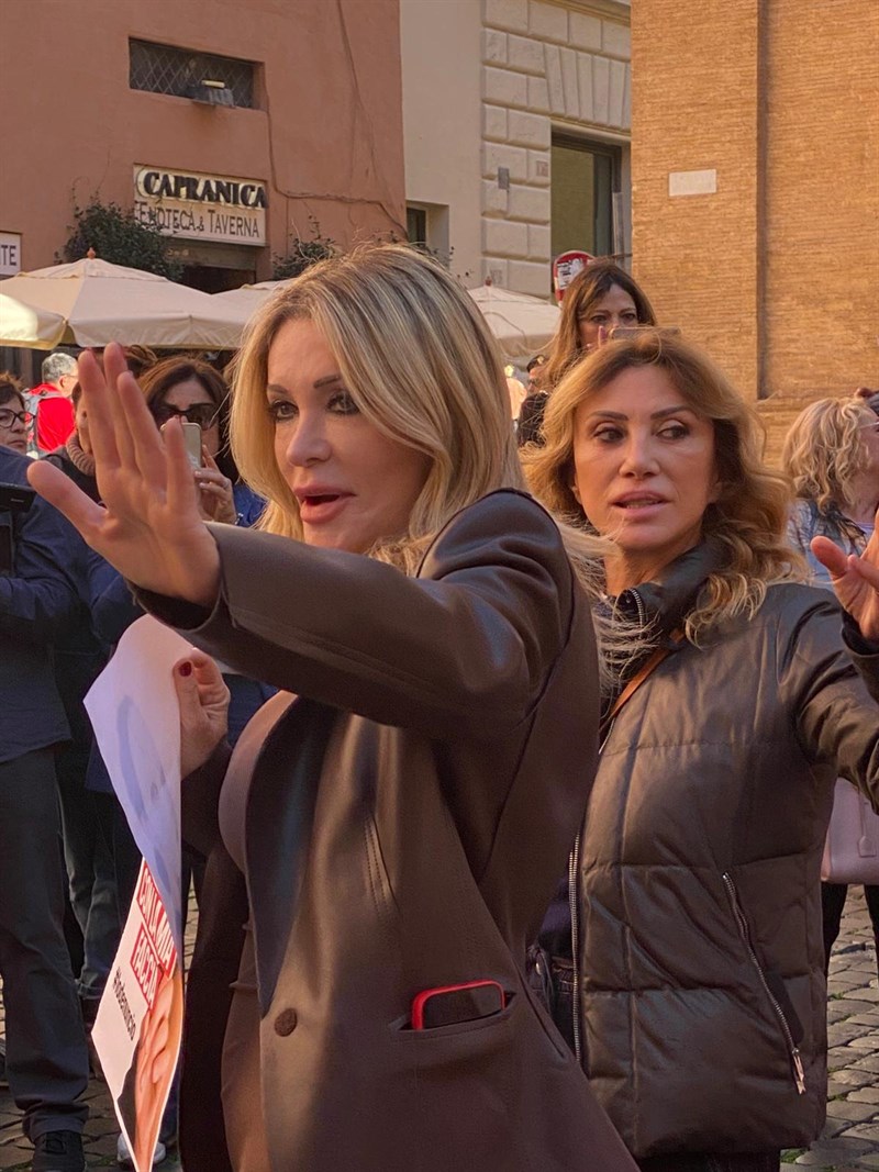 Un momento del flash mob