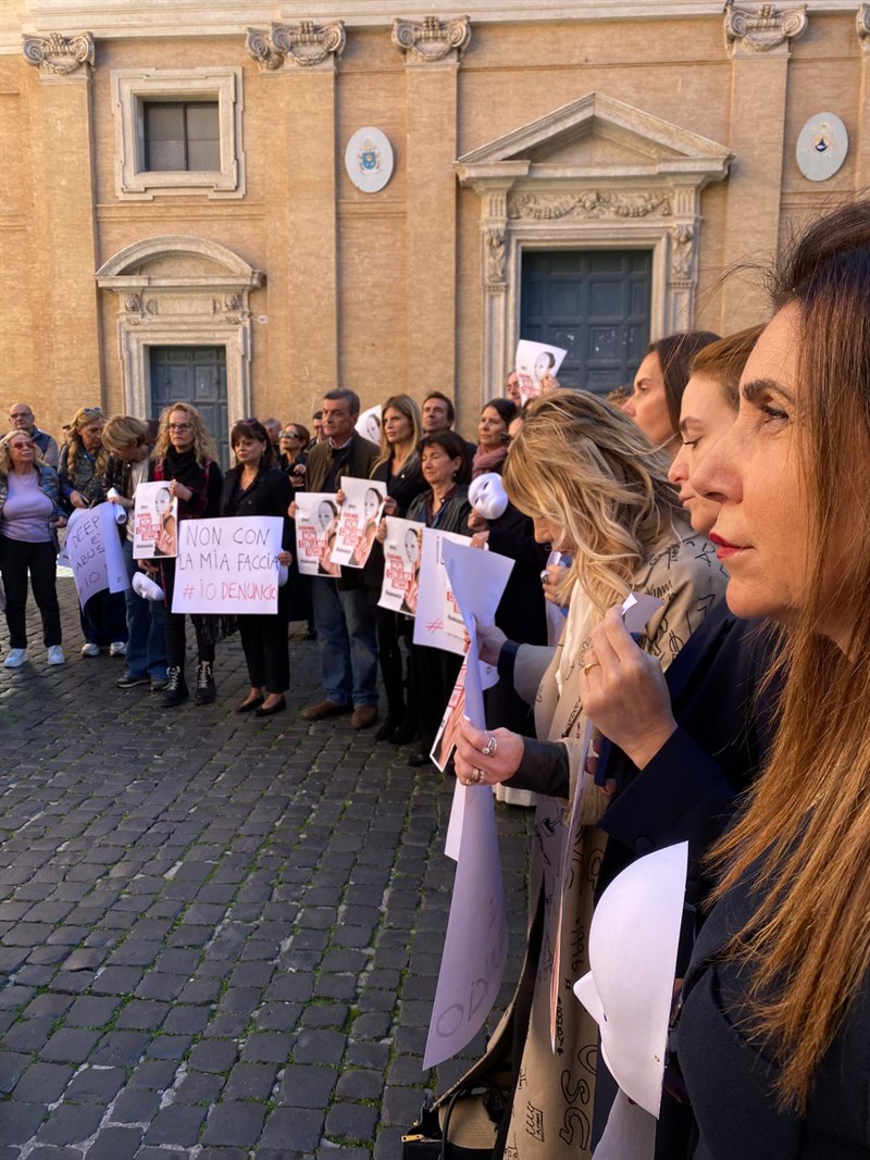 Un momento del flash mob