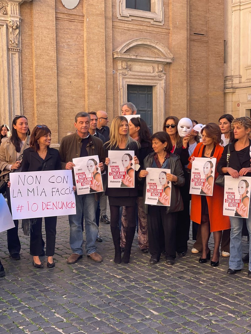 Un momento del flash mob