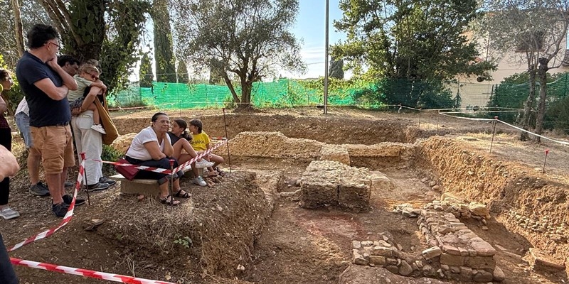 Un'immagine dello scavo