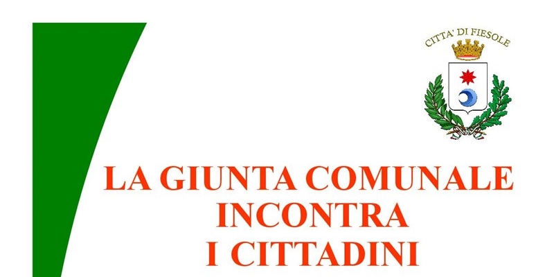 Gli incontri coi cittadini