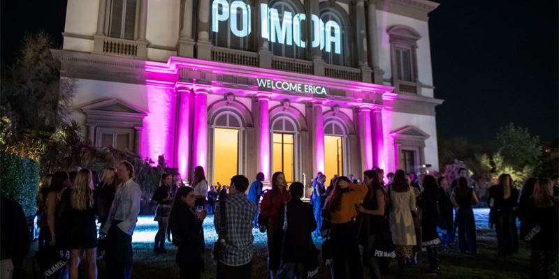 la festa d'inizio anno accademico al Polimoda