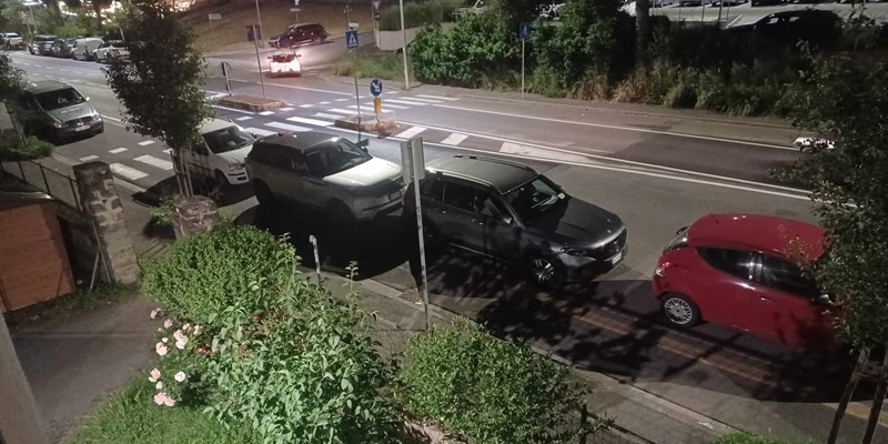 le auto parcheggiate