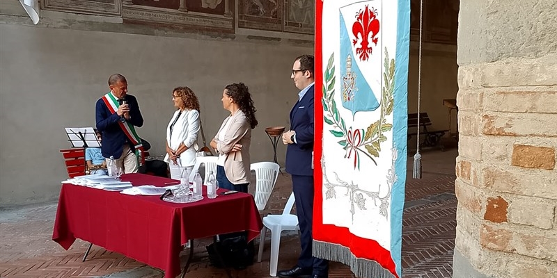 Un momento della cerimonia