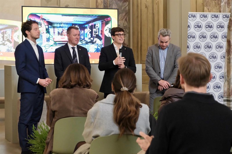 Un momento ella cerimonia d'inaugurazione