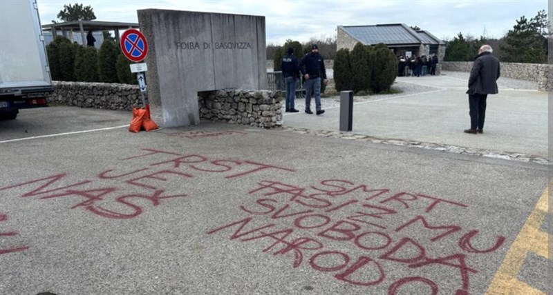 Il vandalismo a Basovizza