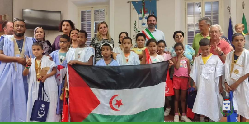 Foto del gruppo Saharawi venuto a Rignano nel 2024