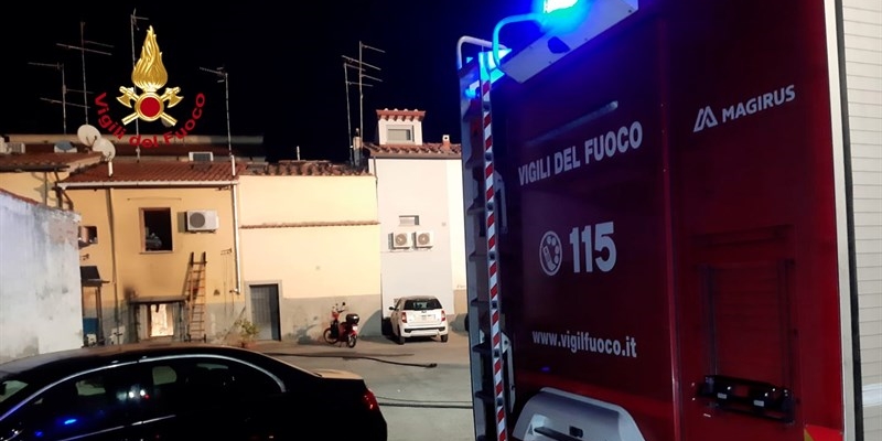 L'incendio di questa notte