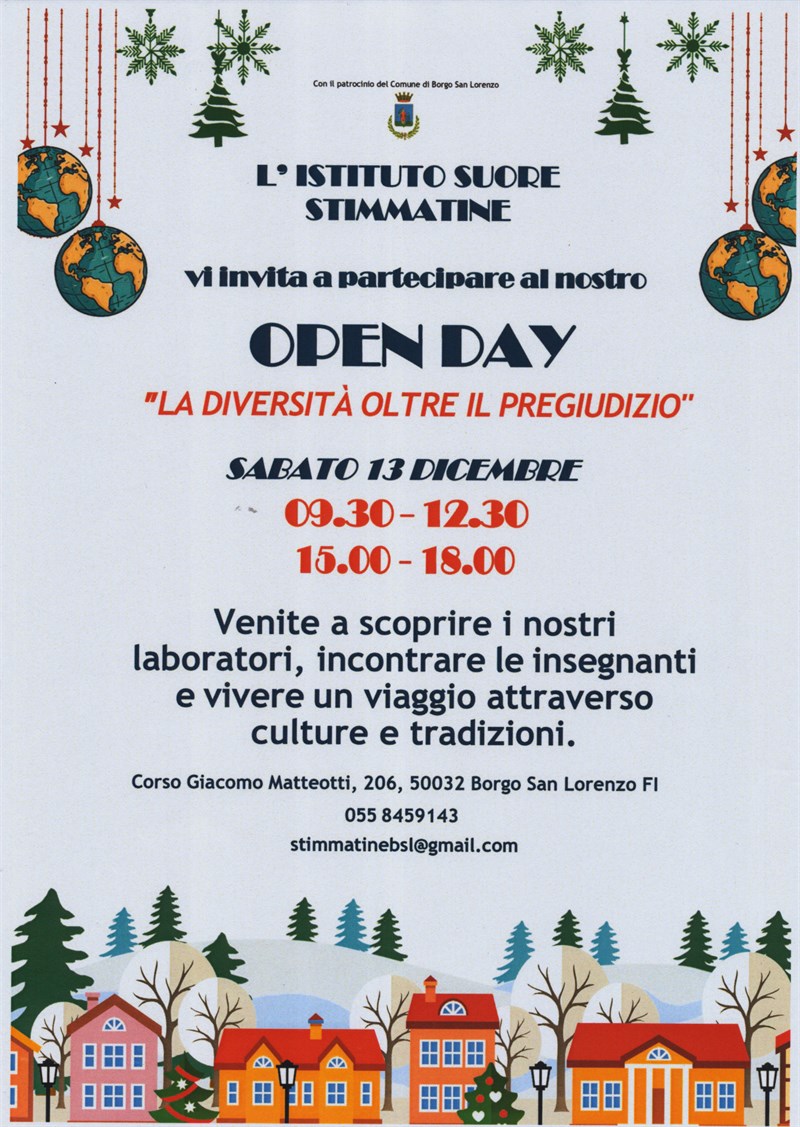 La locandina dell’Open Day
