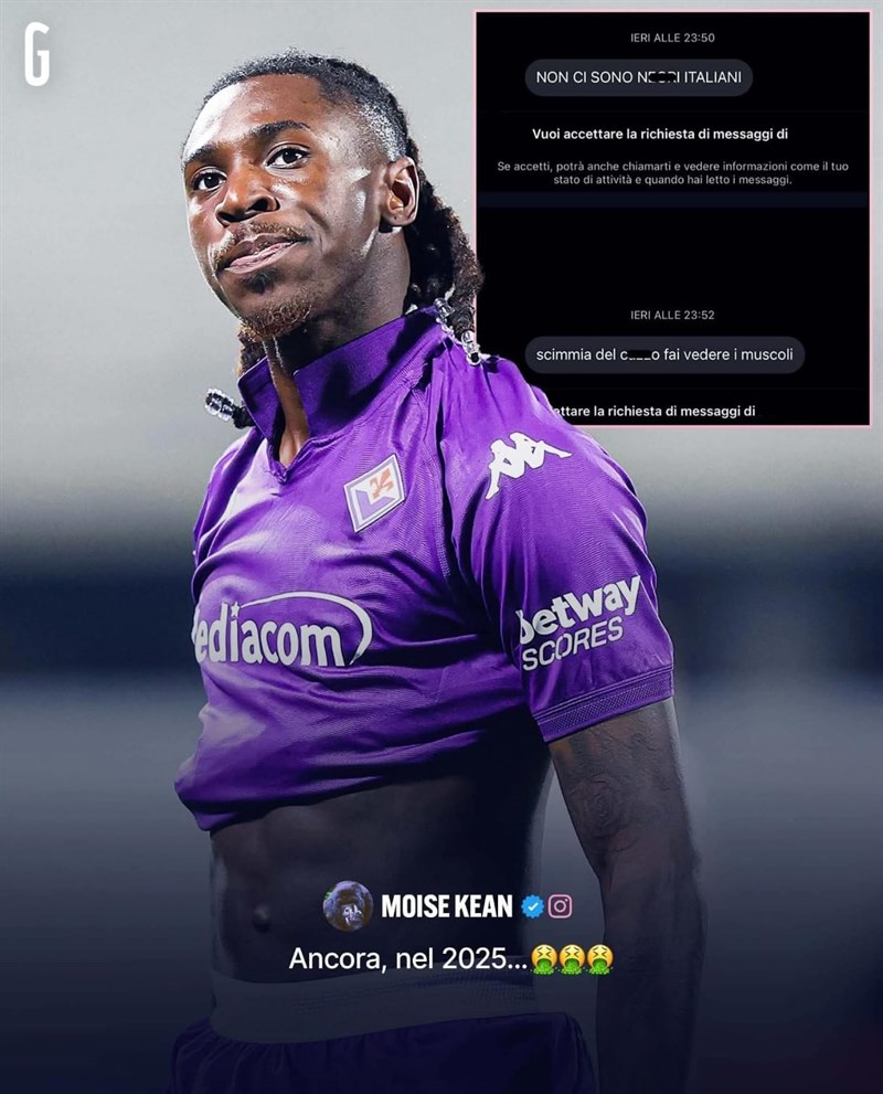 le offese a Moise Kean