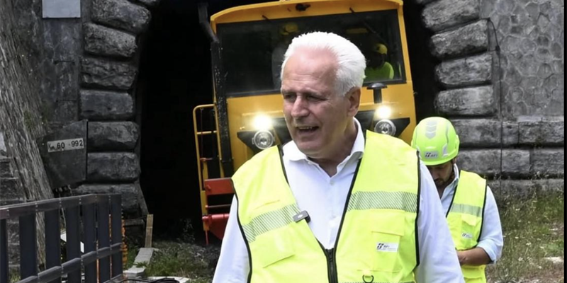 Giani durante il sopralluogo