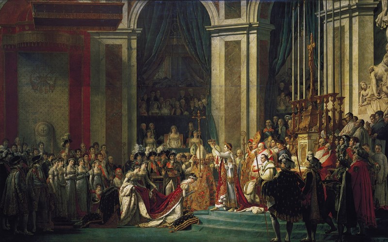 L'incoronazione di Napoleone (1805), Museo del Louvre.