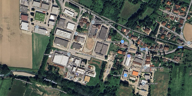 La zona artigianale di Vicchio