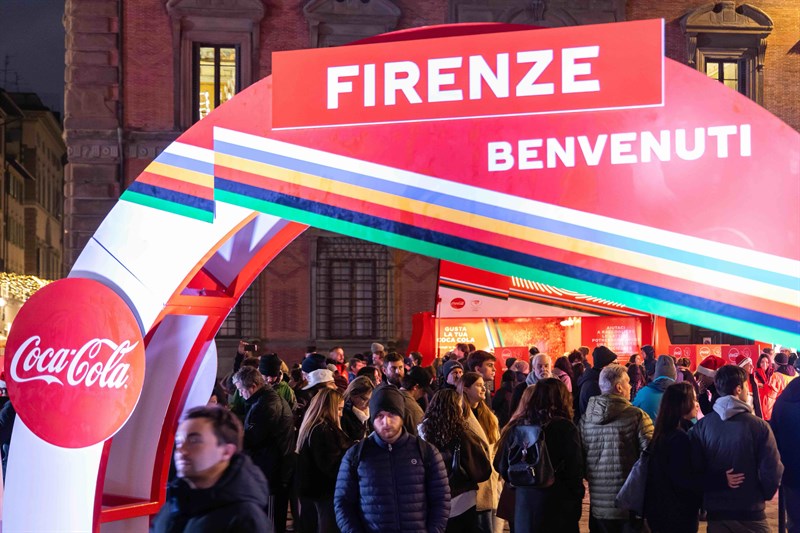 L'arrivo della torcia olimpica a Firenze