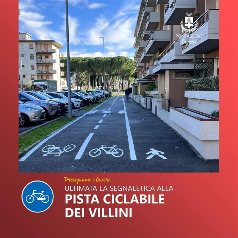 Pista ciclopedonale a "I Villini" - Pontassieve