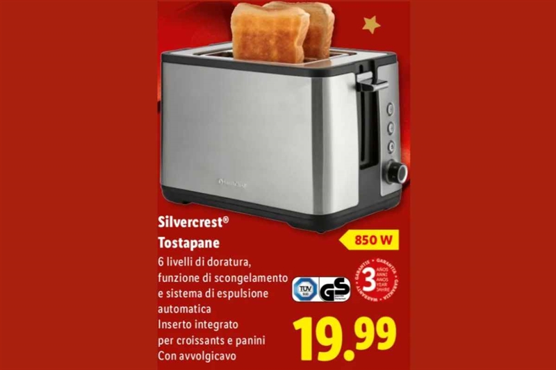 Tostapane Lidl, qualità-prezzo incredibile Tostapane Lidl, qualità-prezzo incredibile