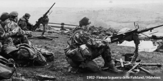 1982 - Fine della guerra delle Falkand / Malvines (42 anni fa)