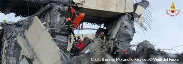 2018 - Crolla il ponte autostradale di Genova (6 anni fa)