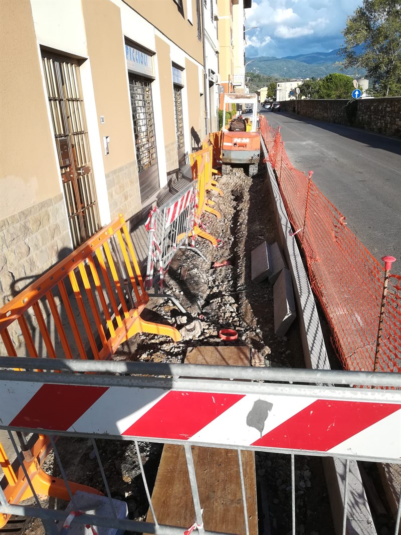 Lavori di collegamento Stazione di Pontassieve - Scuola Balducci