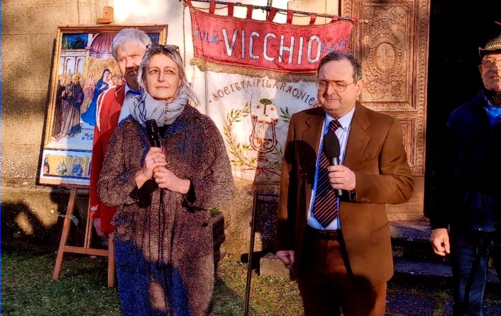 2022: Fabrizio Borghini a Rupecanina alla Festa del Beato Angelico con Francesca Parrini, neo presidente dell’Associazione  “Dalle terre di Giotto e dell’Angelico”
