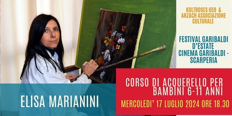 Lezione di acquerello gratuita per bambini con Elisa Marianini Barletti a Scarperia