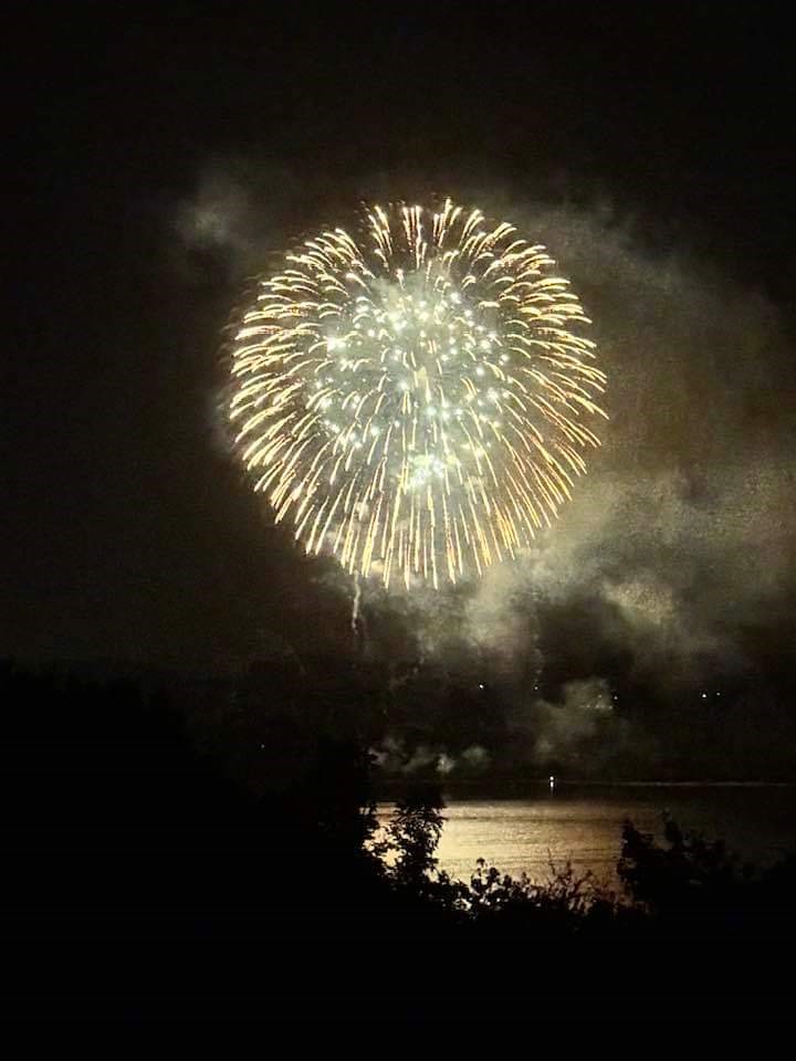 Vista fuochi d'artificio 