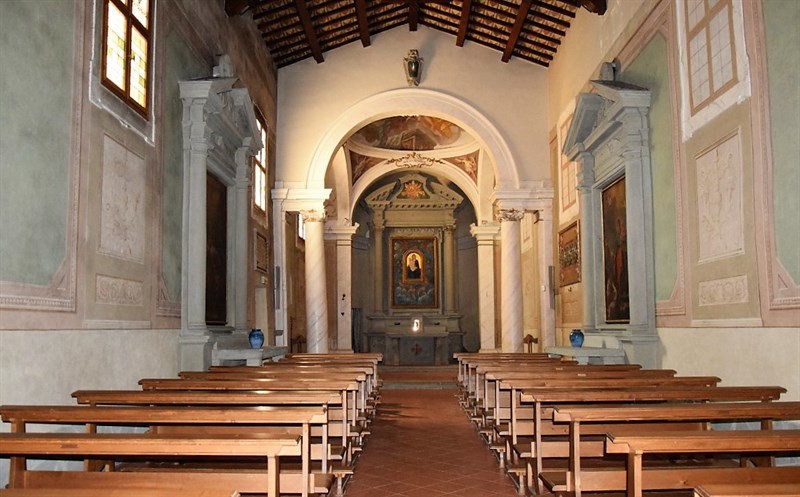 Interno dell’oratorio di Sant’Omobono