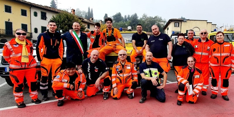 I volontari della Protezione Civile