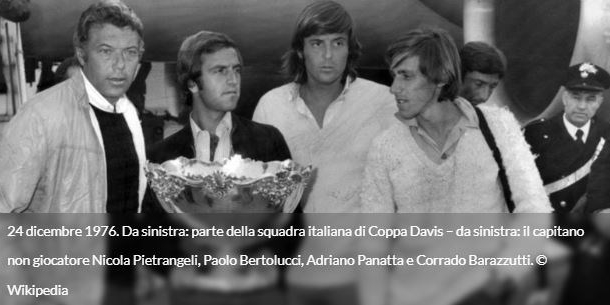 1976 - L'Italia vince la Coppa Davis (48 anni fa):