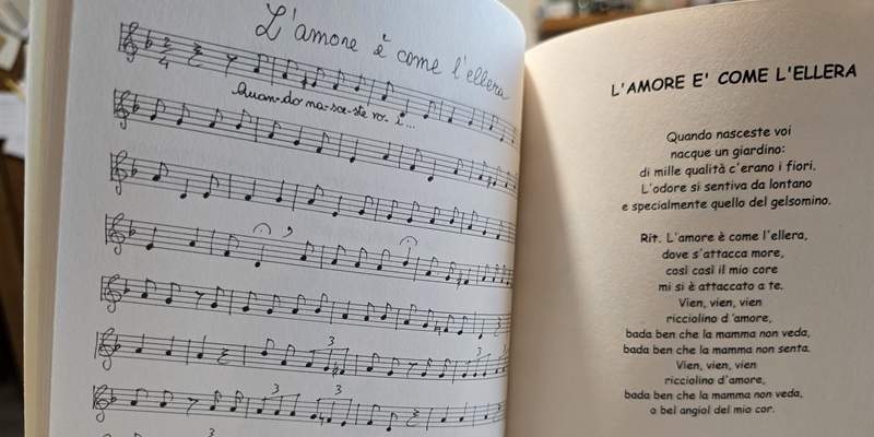 Musica e testo del libro