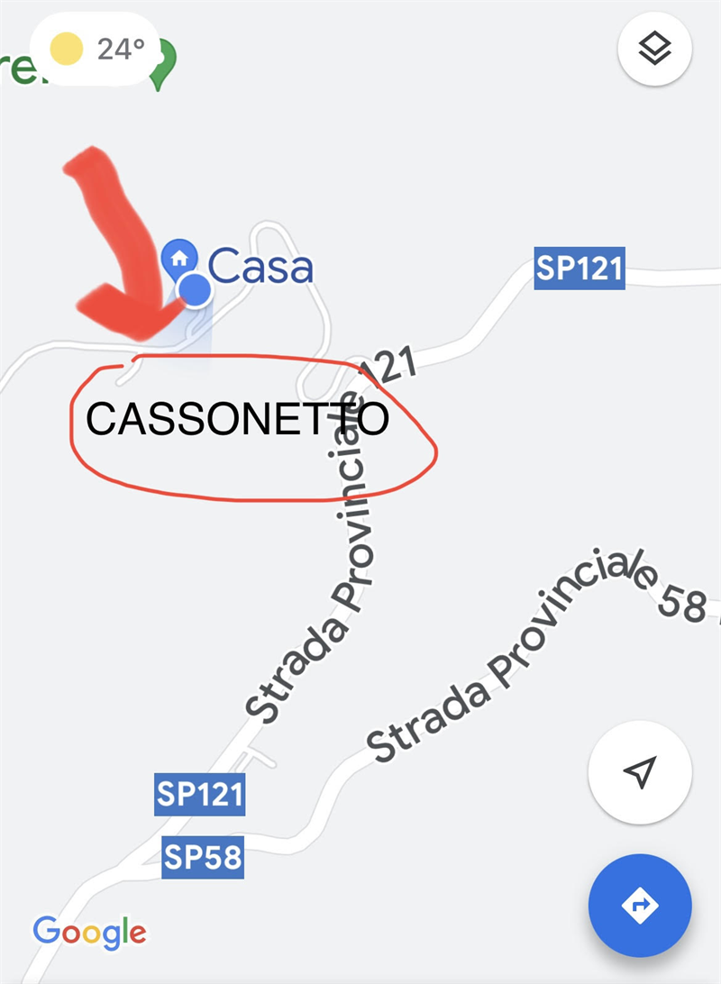 Luogo dove si trova il cassonetto